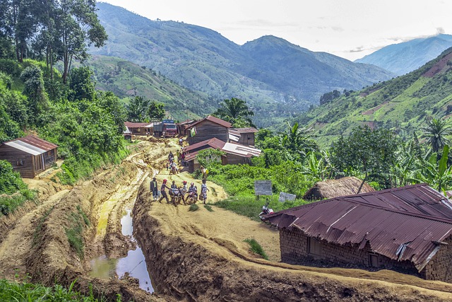Villaggio nel Kivu